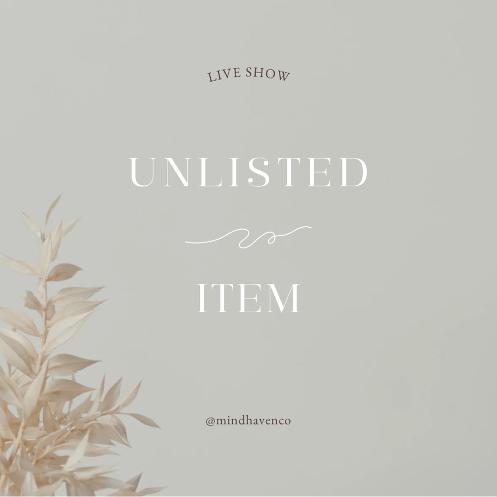 Unlisted Item | Live Show